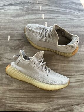 Size 5 Men’s/ 6.5 Women’s - adidas Yeezy Boost 350 V2 Low Sesame